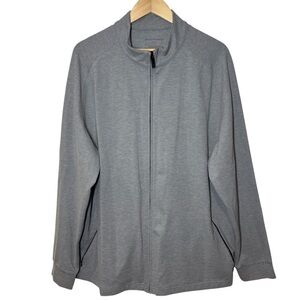 Mizzen + Main Full Zip Jacket Men's XXL Gray Performance Golf Comfort Stretch